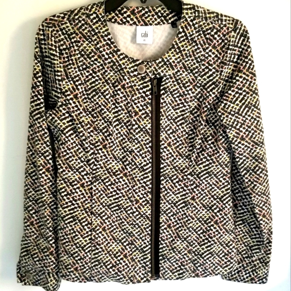Cabi Cliffside graphic zip Blazer jacket 5099